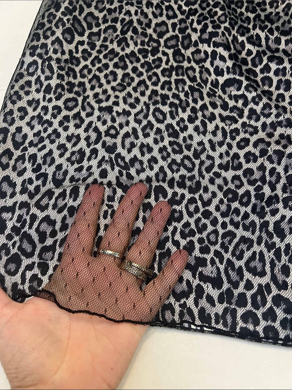 VINTAGE Y2K XOXO LEOPARD PRINT DRESS- MESH OVER SATIN WITH RED LACE STRAPS SMALL - Picture 4 of 15